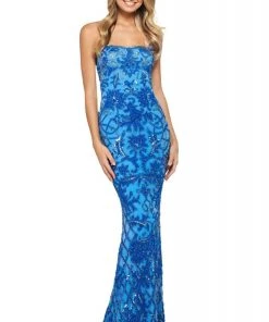 Sherri Hill - 53903 Fitted Sequins Sheath Dress