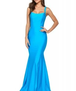Sherri Hill - 53906 Scoop Neck Jersey Trumpet Dress 12 Sherri Hill - 53906 Scoop Neck Jersey Trumpet Dress