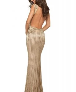 Sherri Hill - 53915 Beaded Long Sheath Dress