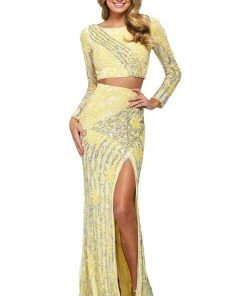 Sherri Hill - 53916 Two-Piece Sequin Sheath Dress