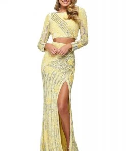 Sherri Hill - 53916 Two-Piece Sequin Sheath Dress