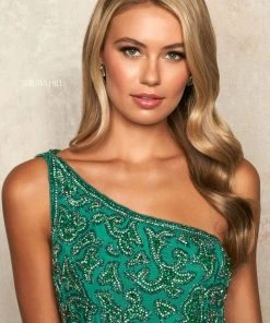 Sherri Hill - 54139 Embroidered Asymmetric Sheath Dress 7 Sherri Hill - 54139 Embroidered Asymmetric Sheath Dress