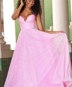 Sherri Hill - 54153 Plunging V Neck Ballgown