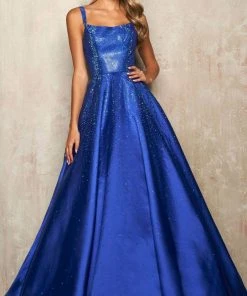 Sherri Hill - 54154 Sleeveless Rhinestone-Strewn Ballgown