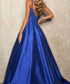 Sherri Hill - 54154 Sleeveless Rhinestone-Strewn Ballgown