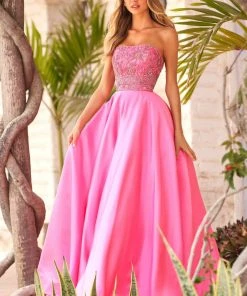 Sherri Hill - 54269 Strapless Beaded A-Line Gown