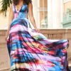Sherri Hill - 54290 Multi Color Print A-line Dress