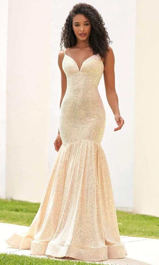 Sherri Hill - 54846 Sequin Trumpet Gown 4 Sherri Hill - 54846 Sequin Trumpet Gown