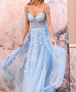 Sherri Hill - 54938 Appliqued Corset A-Line Gown