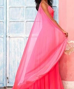 Sherri Hill - 54955 Draped Cascade A-Line Gown