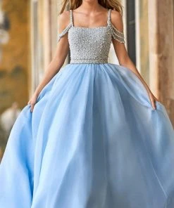 Sherri Hill - 54976 Draped Off Shoulder Ballgown 7 Sherri Hill - 54976 Draped Off Shoulder Ballgown