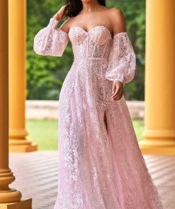 Sherri Hill - 55017 Sweetheart Detachable Sleeve Dress