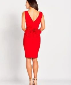 Social Occasions By Mon Cheri - Embellished Knee Length Dress 119823 - 1 Pc Black In Size 14 Available