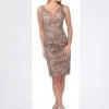 Social Occasions By Mon Cheri - Lace Appliqued V Neck Dress 218806 1 Social Occasions By Mon Cheri - Lace Appliqued V Neck Dress 218806